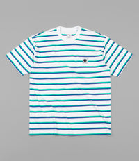 Polar Stripe Pocket T-Shirt - White