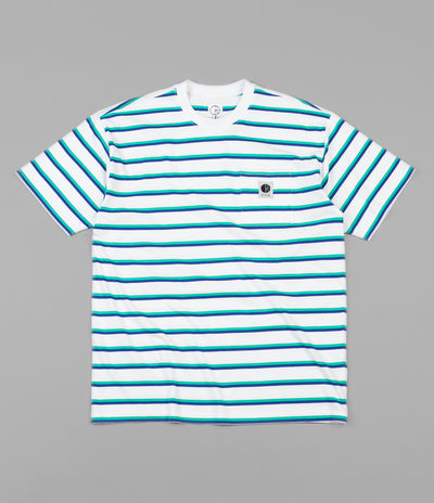 Polar Stripe Pocket T-Shirt - White