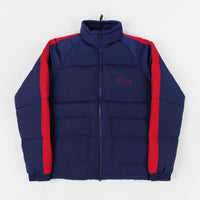 Polar Stripe Puffer Jacket - Navy / Red thumbnail
