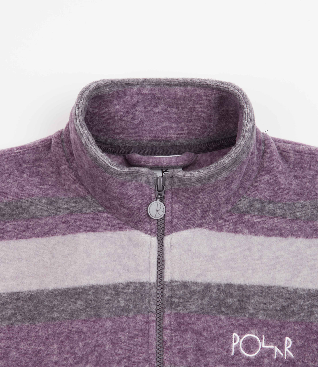 Polar Skate Co. Stripe Fleece Pullover - Light Purple