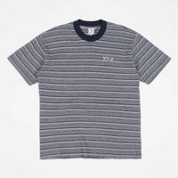Polar Stripe Shin T-Shirt - Navy thumbnail