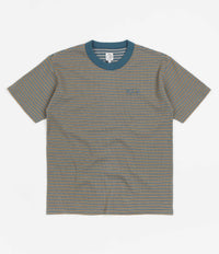 Polar Stripe Shin T-Shirt - Teal