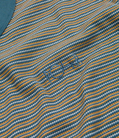 Polar Stripe Shin T-Shirt - Teal