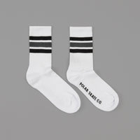 Polar Stripe Socks - White / Black / Grey thumbnail