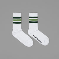 Polar Stripe Socks - White / Green thumbnail