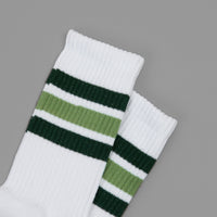 Polar Stripe Socks - White / Green thumbnail
