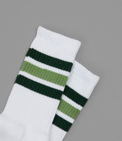 Polar Stripe Socks - White / Green