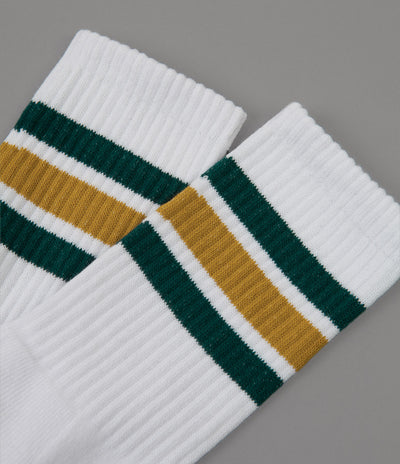 Polar Stripe Socks - White / Teal / Orange