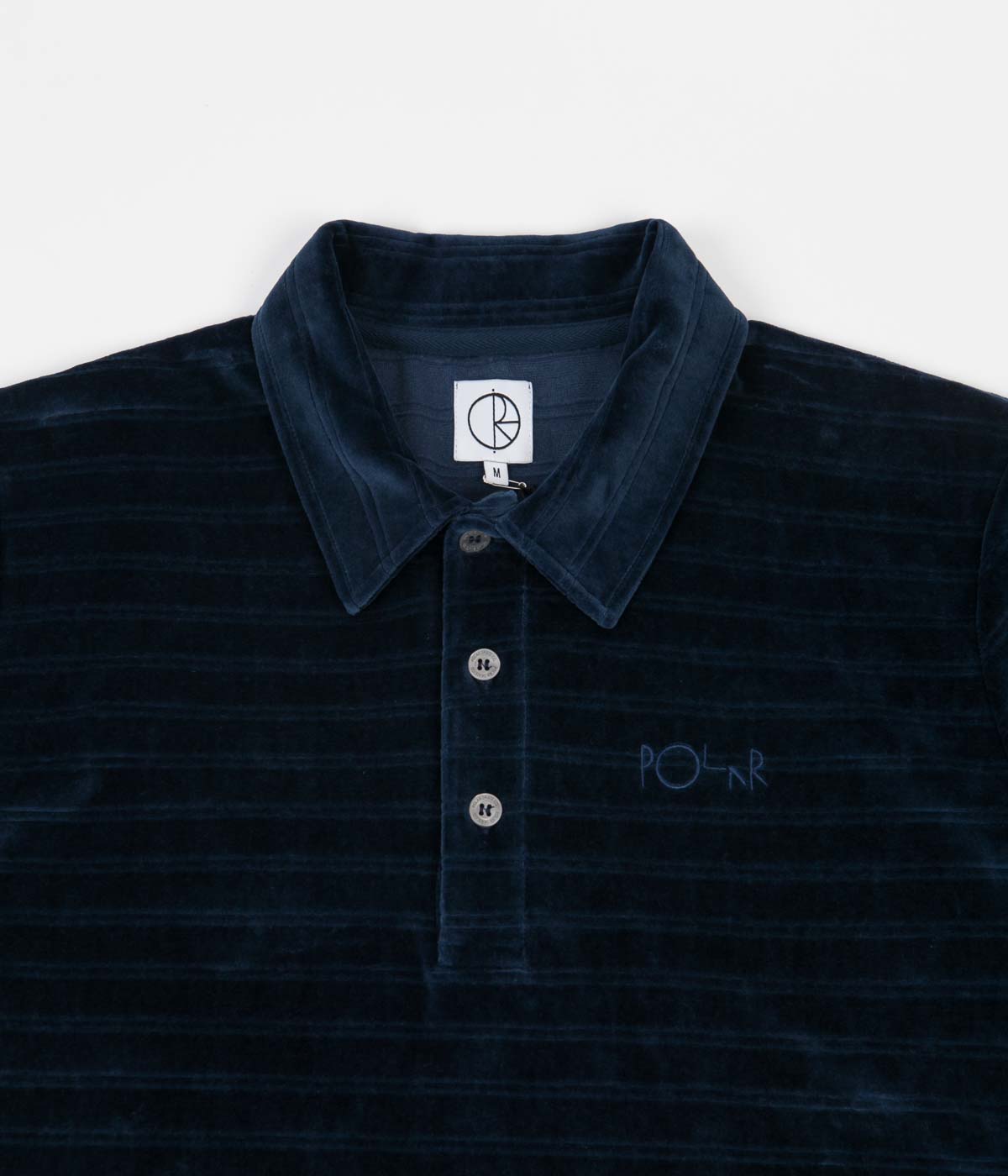 POLAR SKATE CO. VELOUR POLO SHIRT WINE L｜ポロシャツ