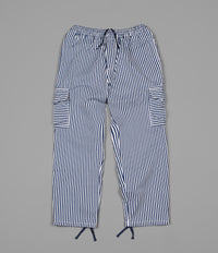 Polar Striped Cargo Trousers - White / Navy