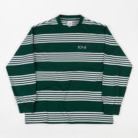 Polar Striped Long Sleeve T-Shirt - Dark Green thumbnail