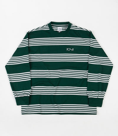 Polar Striped Long Sleeve T-Shirt - Dark Green