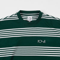 Polar Striped Long Sleeve T-Shirt - Dark Green thumbnail