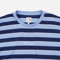 Polar Striped Long Sleeve T-Shirt - Powder Blue / Navy thumbnail