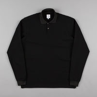 Polar Striped Pique Shirt - Black thumbnail