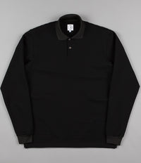 Polar Striped Pique Shirt - Black