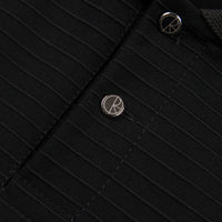 Polar Striped Pique Shirt - Black thumbnail