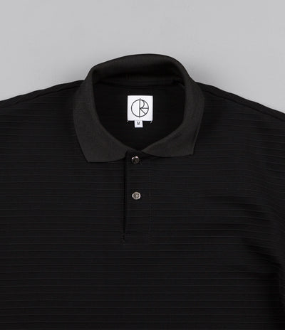 Polar Striped Pique Shirt - Black