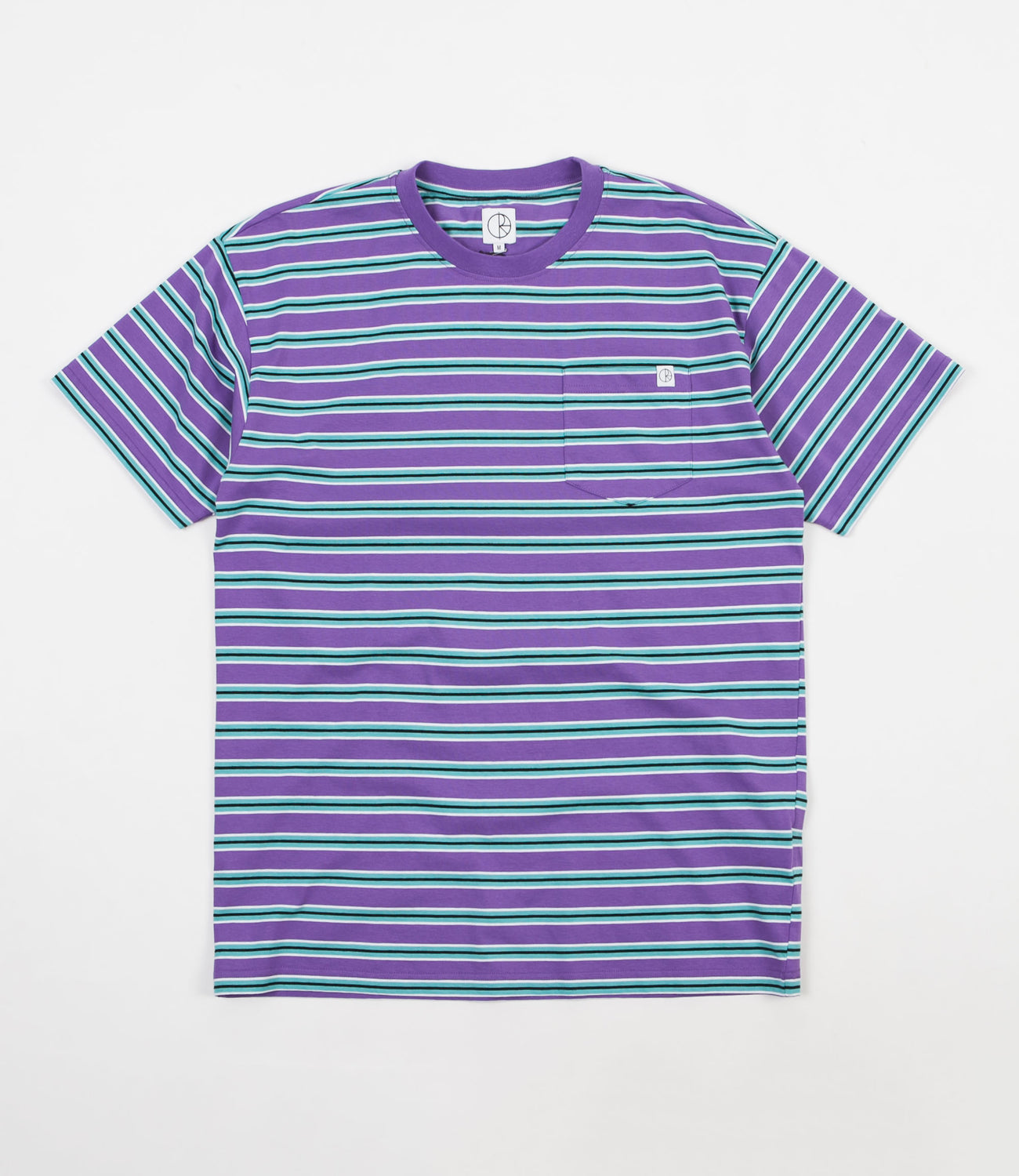 Polar Striped Pocket T-Shirt - Violet / Mint | Flatspot