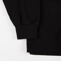 Polar Striped Rib Long Sleeve T-Shirt - Black / White thumbnail