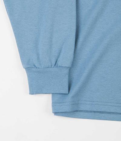 Polar Striped Rib Long Sleeve T-Shirt - Blue