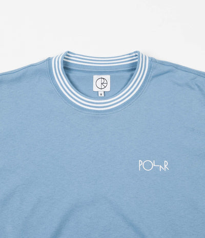 Polar Striped Rib Long Sleeve T-Shirt - Blue