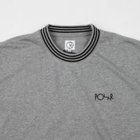 Polar Striped Rib Long Sleeve T-Shirt - Heather Grey thumbnail
