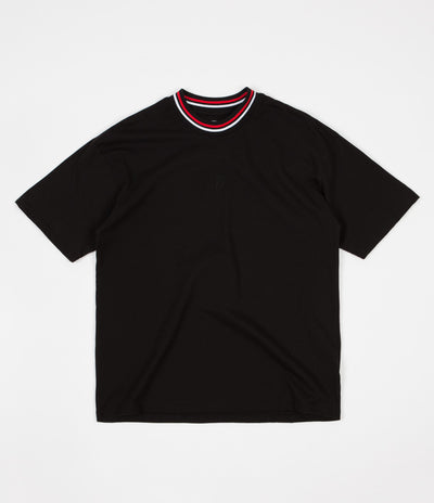 Polar Striped Rib T-Shirt - Black