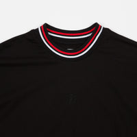 Polar Striped Rib T-Shirt - Black thumbnail