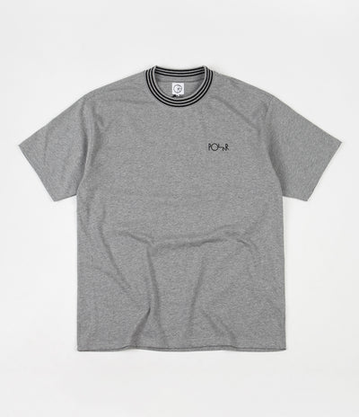 Polar Striped Rib T-Shirt - Heather Grey