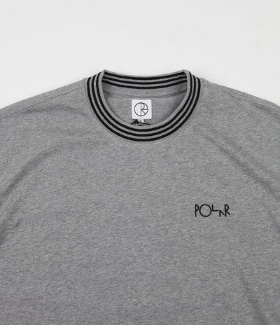 Polar Striped Rib T-Shirt - Heather Grey
