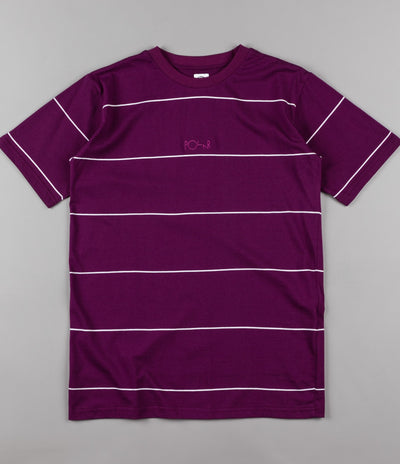 Polar Striped T-Shirt - Dark Prune