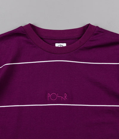 Polar Striped T-Shirt - Dark Prune