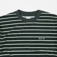 Polar Striped Terry Surf T-Shirt - Dark Green / Light Green thumbnail