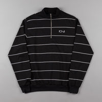 Polar Striped Zip Neck Sweatshirt - Black thumbnail