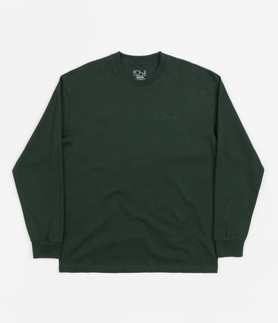 Polar Stroke Logo Long Sleeve T-Shirt - Dark Green / Green