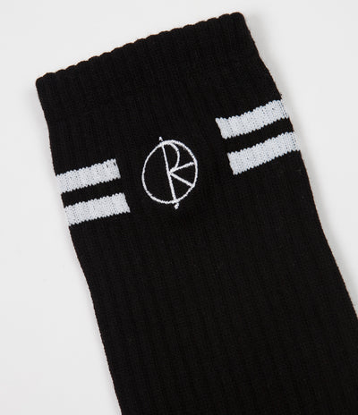 Polar Stroke Logo Socks - Black / White
