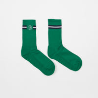 Polar Stroke Logo Socks - Green / Navy / White thumbnail