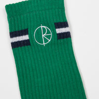 Polar Stroke Logo Socks - Green / Navy / White thumbnail