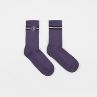 Polar Stroke Logo Socks - Purple thumbnail