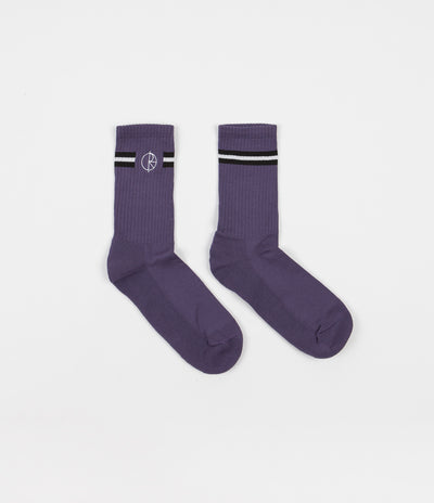 Polar Stroke Logo Socks - Purple