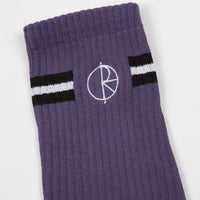 Polar Stroke Logo Socks - Purple thumbnail