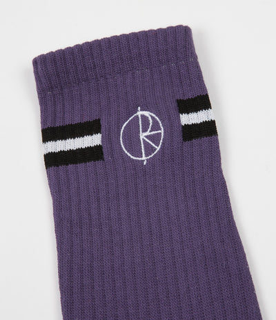 Polar Stroke Logo Socks - Purple