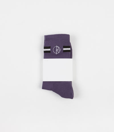Polar Stroke Logo Socks - Purple