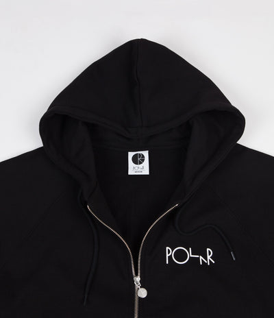 Polar Stroke Logo Zip Hoodie - Black
