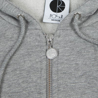 Polar Stroke Logo Zip Hoodie - Heather Grey thumbnail