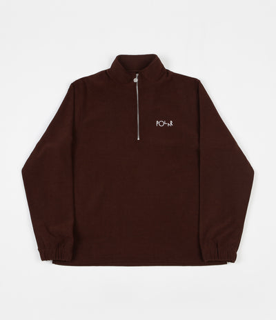 Polar Terry Zip Mockneck Sweatshirt - Brown