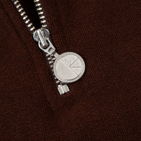 Polar Terry Zip Mockneck Sweatshirt - Brown thumbnail