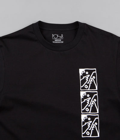 Polar Three Faces Long Sleeve T-Shirt - Black / White