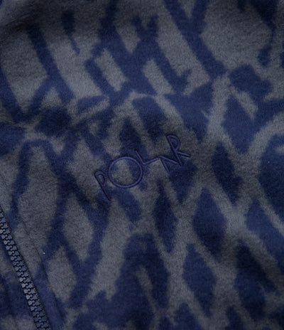 Polar TK Pullover Fleece - Blue / Grey